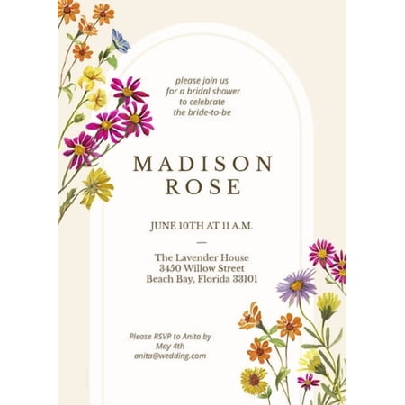 Walmart Custom 5x7 Personalized White Rectangle Greeting Cards with Rounded Corners