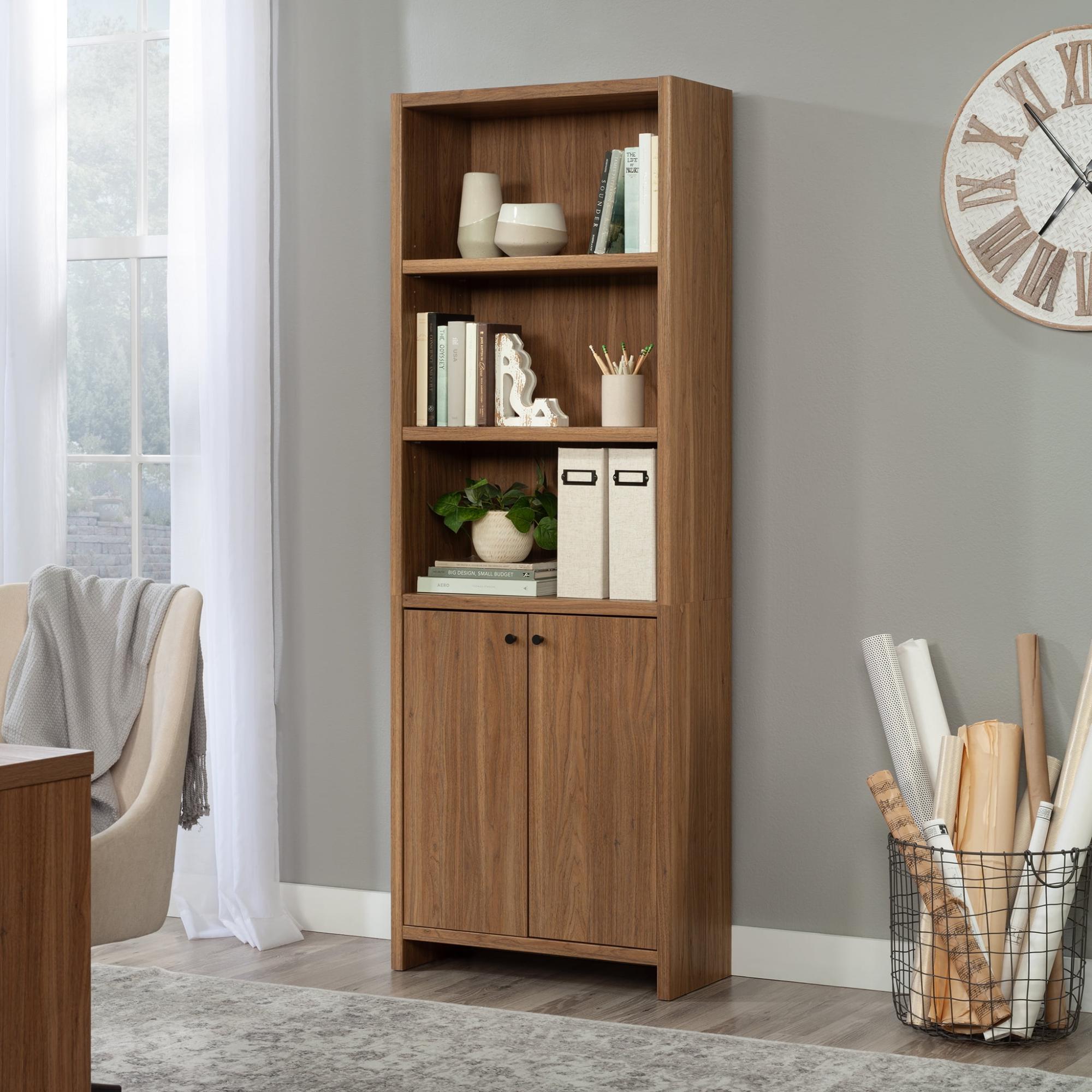 Mainstays Westley 5 Shelf Bookcase with Doors Walmart