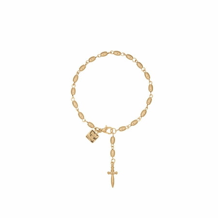 Bella by Thorne Dagger Dangle Adult Bracelet,Gold, (Unisex)