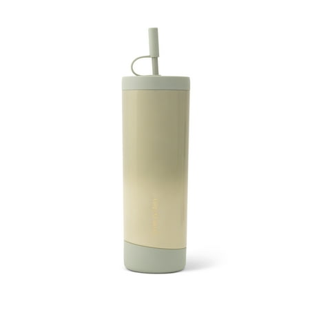Thyme & Table 24oz Stainless Steel Auden Tumbler with Straw, Mint Ombre Shimmer