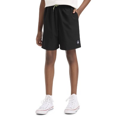 Converse® Boys' Above the Knee Viper Taffeta Shorts - Black L