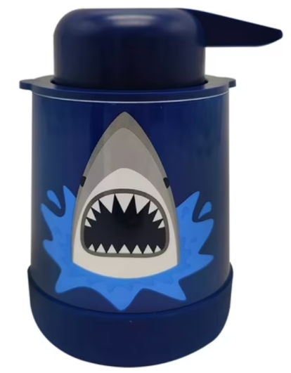 Your Zone Kid's Shark Soap Pump w/ Non-Slip Bottom Walmart