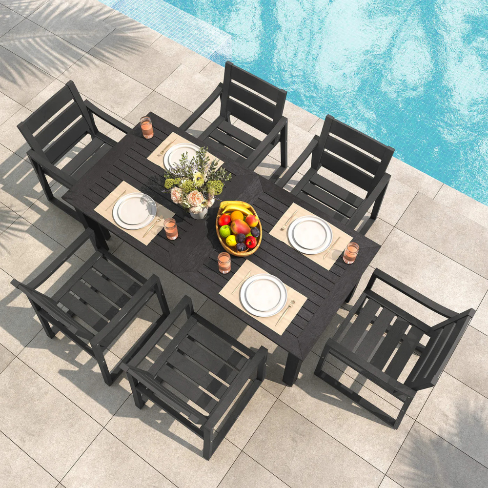 7pc Poly Outdoor Dining Set $759
