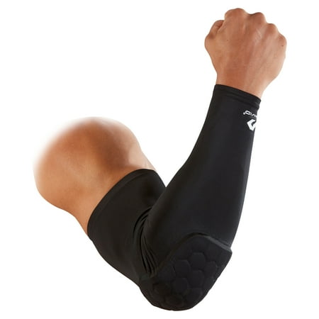 McDavid Arm HEX Tech Padded Spandex Shooter Basketball Sleeve Black, Small/Medium