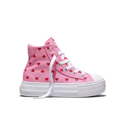 Converse Kids' Platform High Top Sneakers - Pink 4