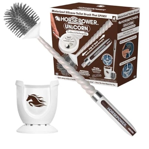 Horsepower Unicorn Spinning Toilet Brush