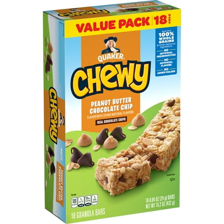 Quaker Chewy Peanut Butter Chocolate Chip, 15.2 OZ