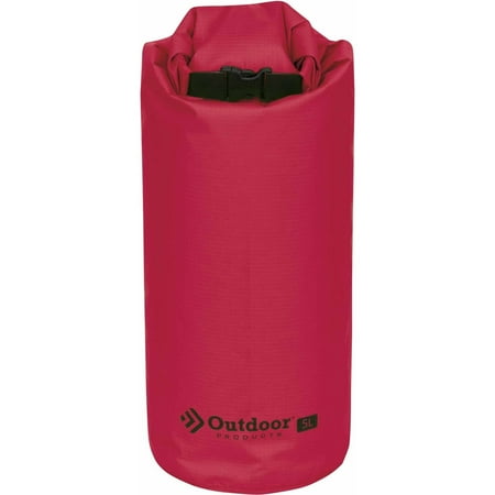 Outdoor Products 5 L Go Dry Camping Bag - Ultra Lightweight, Super Compact, Red, 0.09 lb