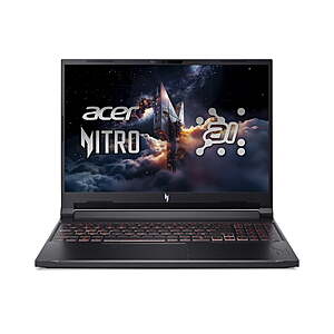 Acer Nitro V 16 AI Laptop: 16" WUXGA 180Hz, Ryzen AI 7 350, 16GB DDR5, 1TB $950 + Free Pickup