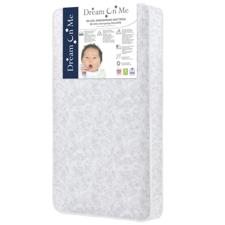 Dream On Me Twinkle 5 Inch Crib & Toddler Mattress with 88 Coil Inner Spring Support