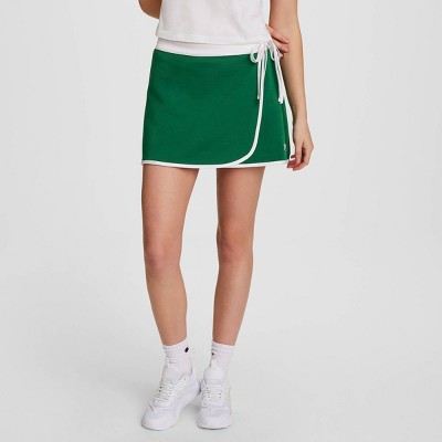 Champion Women's In the Stands Wrap Skort - Green M