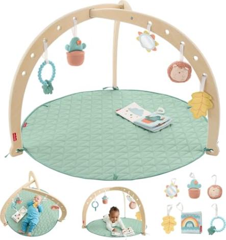 Fisher-Price Wood Baby Playmat Lay & Play Deluxe Activity Gym Amazon