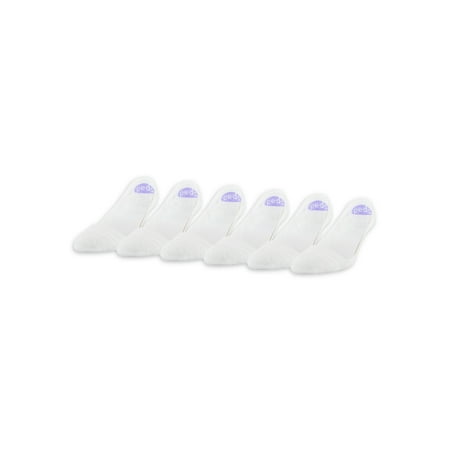 PEDS Women's Low Cut Cushion Liner Socks, 6 Pairs