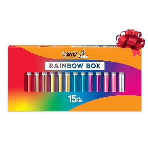 15-Pack BIC 4-Color Retractable Ball Pens Amazon