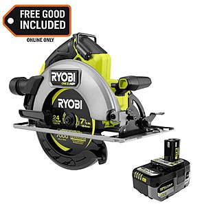 Ryobi ONE+ HP 18V Brushless Cordless 7-1/4" Circular Saw w/ 4.0 Ah Battery $139 + Free S&H