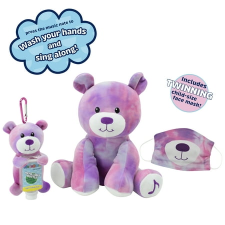 Animal Adventure® Wellobeez™ Antimicrobial Musical Clean Crew™ Bear Plush Bundle