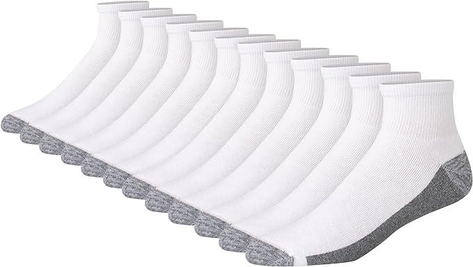 12-Pack Hanes Men's Max Cushioned Ankle Socks Amazon