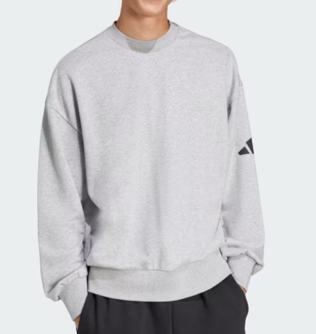 adidas men Essentials Loose Fit 3 Bar Logo Men's Sweatshirt eBay