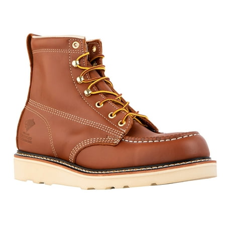 Herman Survivors Professional Men's Soft Toe Full Grain Leather Backhaul Brown Work Boots