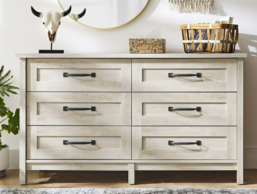 Better Homes & Gardens Modern Farmhouse 6 Drawer Dresser Walmart