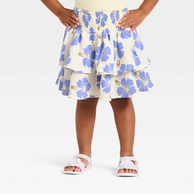 Grayson Mini Toddler Girls' Floral Skirts - Blue 2T