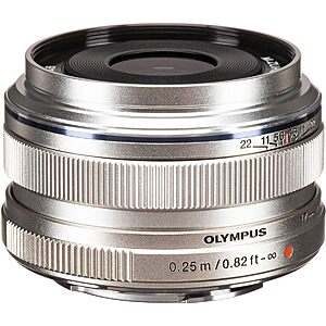 Olympus M.Zuiko by OM System 17mm f/1.8 Micro Four Third Camera Lens (Silver) $325 + Free S&H