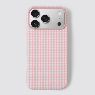 Hello Lux iPhone 17 Pro Max Phone Case - Pink Gingham