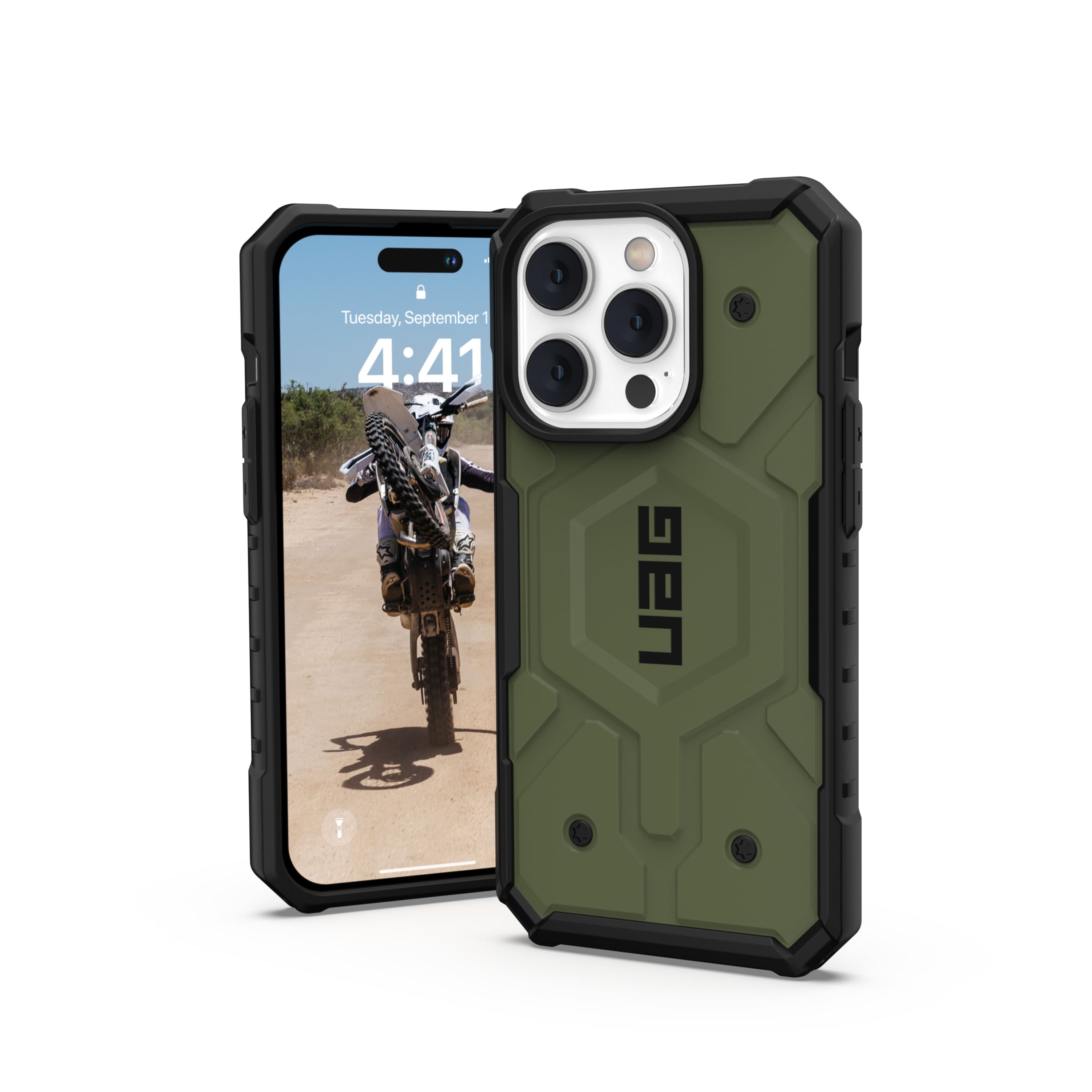 UAG - Pathfinder Series Case with Magsafe for iPhone 14 Pro - Olive
