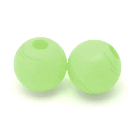 Chew King By Mammoth Dog Toy Glow in the Dark All-Natural Rubber Fetch Balls, Yellow, 2 Pack Set, 2.5", Medium