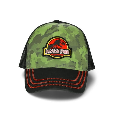 Jurassic Park Boys Classic Camo Baseball Cap Black