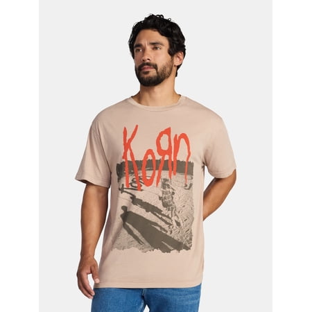 KoRn Men's and Big Men's Boxy Fit Graphic Tee, Sizes XS-5XL