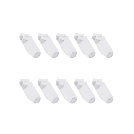 Hanes Women's No Show Socks, Athletic Full Cushion, 10-Pack, Size 5-9