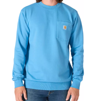 Carhartt Men's Garment Dye French Terry Crew Sweatshirt Dicks Sporting Goods