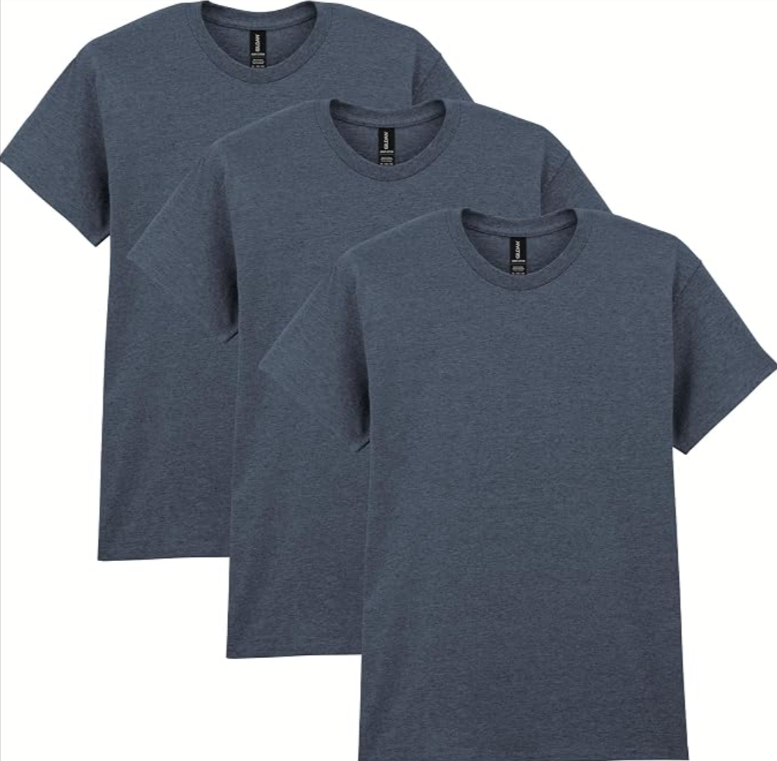 3-Pack Gildan Unisex Adult Heavy Cotton T-shirt Amazon