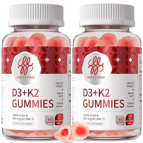 120-Count iMATCHME Vitamin D3 K2 Gummies Amazon