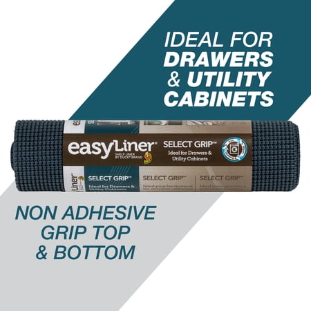 Select Grip EasyLiner Shelf Liner, Navy Blue 12" x 10' 1 Rolls