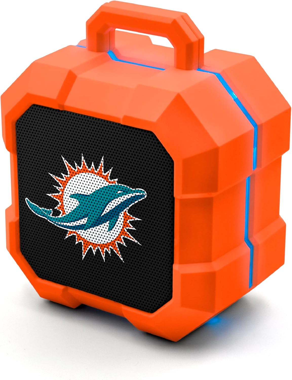 SOAR NFL Shockbox LED Wireless Bluetooth Speaker, Miami Dolphins