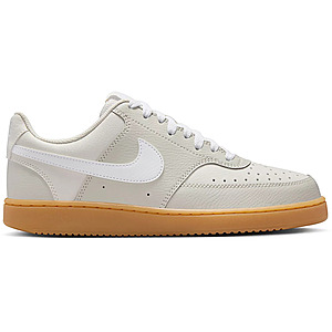 Nike Women’s Court Vision Low Next Nature Shoes (Khaki or Beige/White) $25