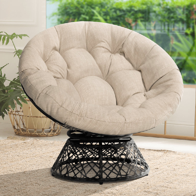 60% Off Indoor/Outdoor Swivel Papasan