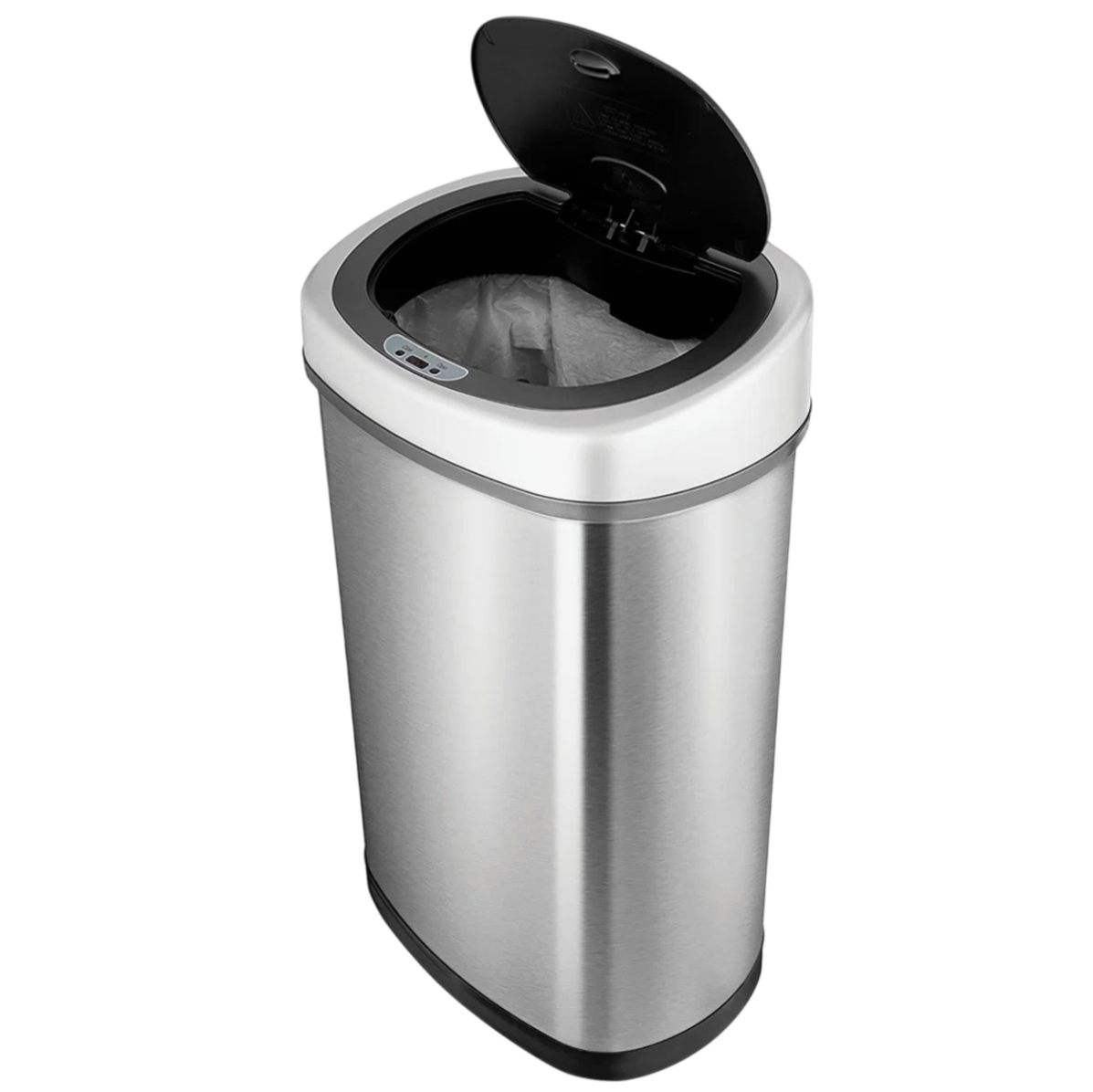 Touchless Stainless Steel Waste Can $44