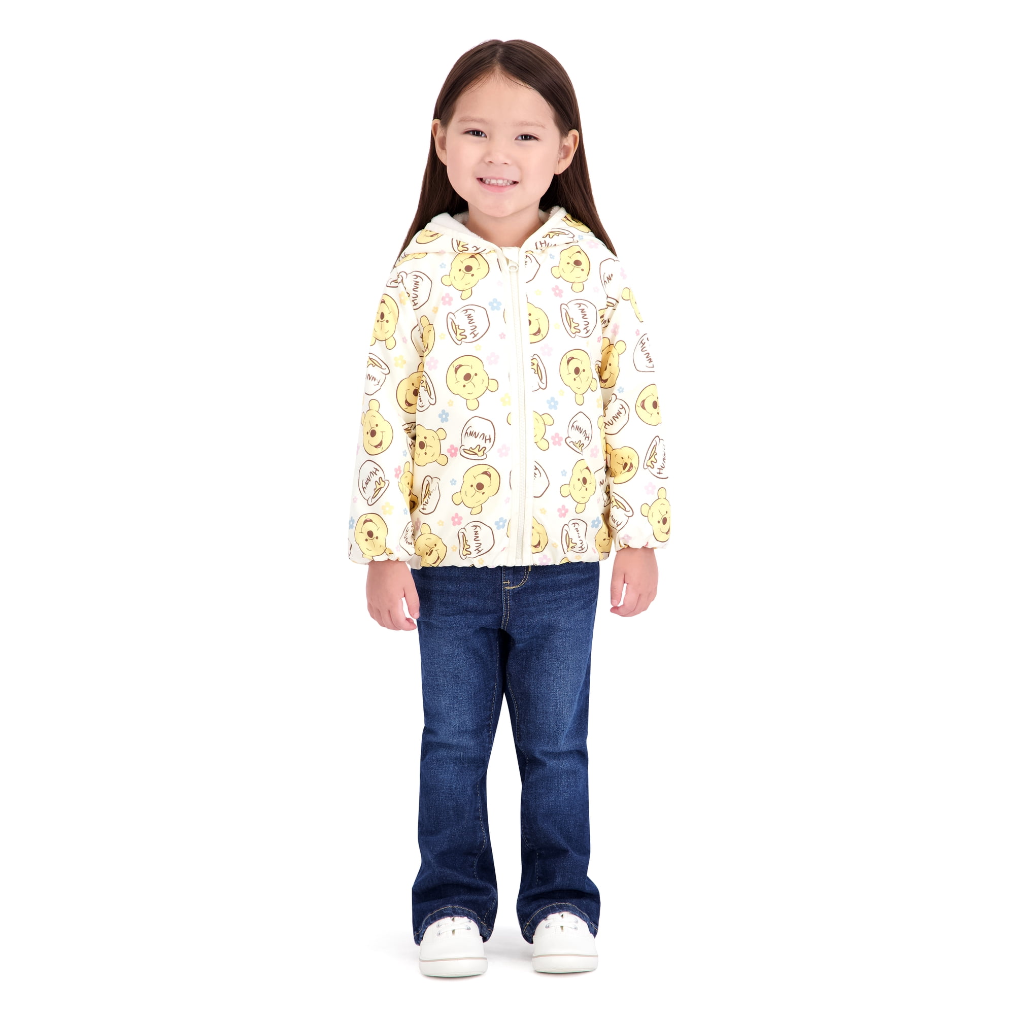 Character Toddler Girl Jacket with Hood and Ears, Sizes 12M-5T