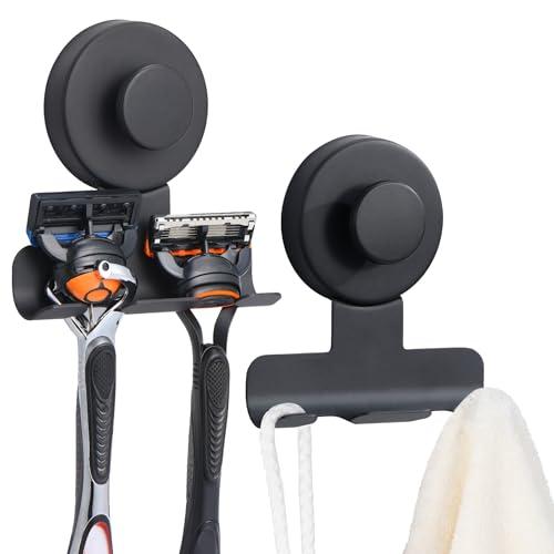 warlve No-Drill Suction Cup Razor and Shaver Holder Amazon