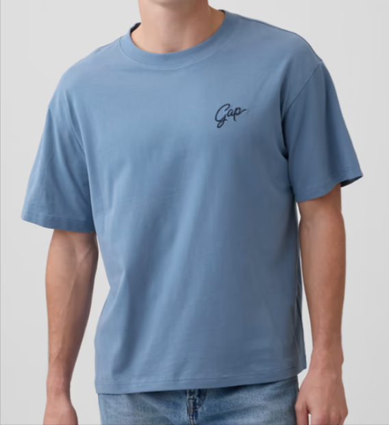 Gap Factory Men's VintageSoft Boxy Gap Logo T-Shirt Gap Factory