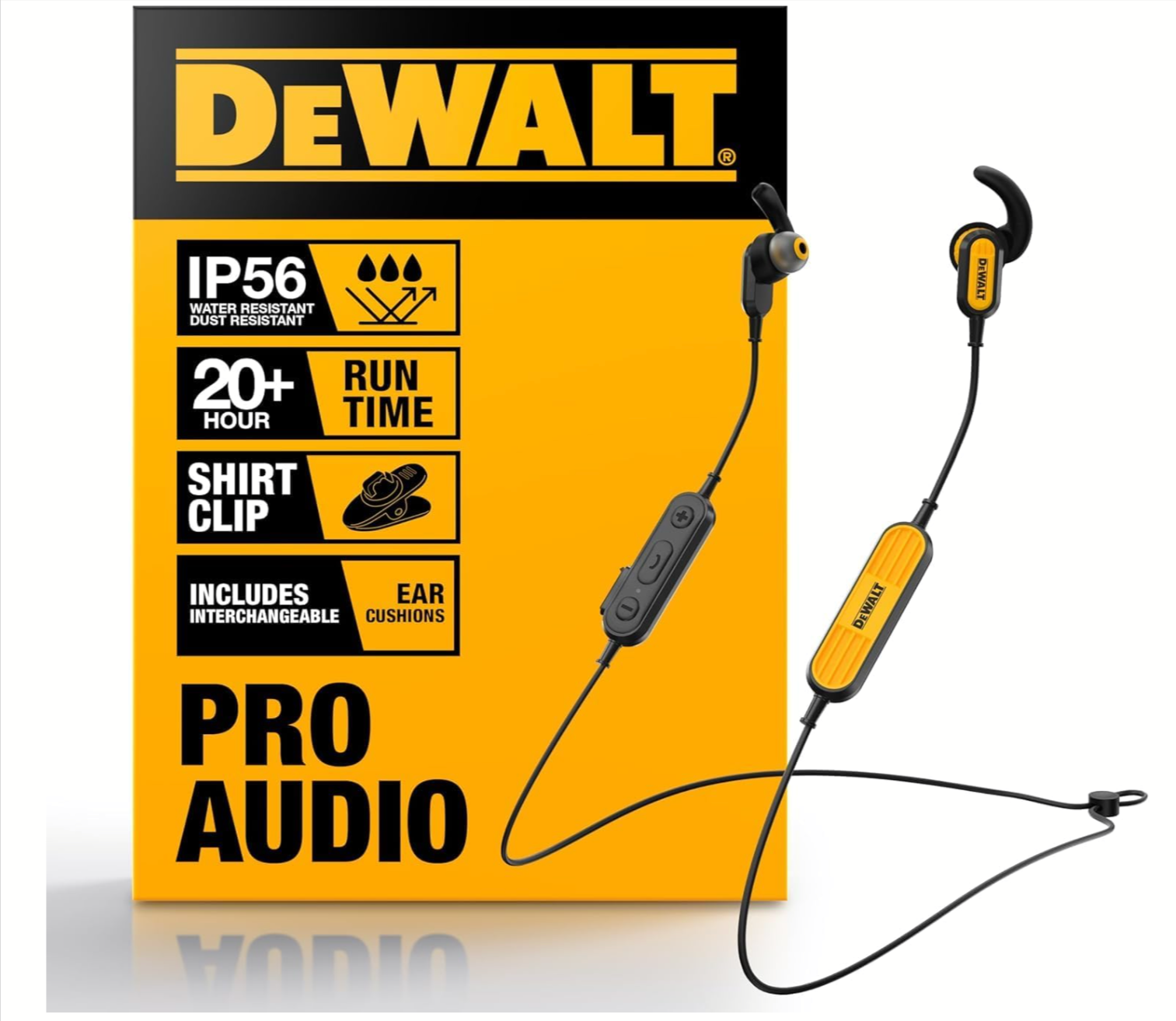 DEWALT Heavy Duty Neckband Bluetooth Earbuds Amazon