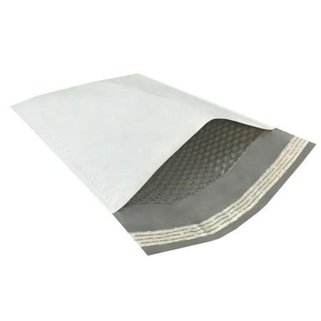 UOFFICE Poly Bubble Mailer Bags 10.5x16" White Self Seal Pack of 100