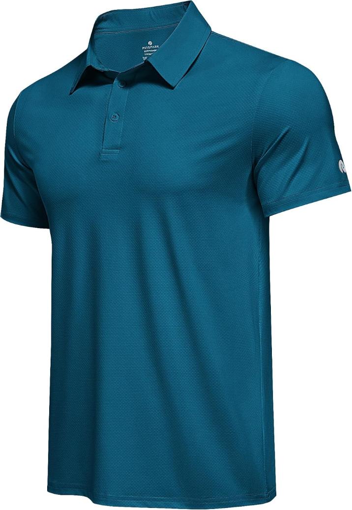 PINSPARK Men's Performance Moisture-Wicking UPF 50 Polo Shirt Amazon