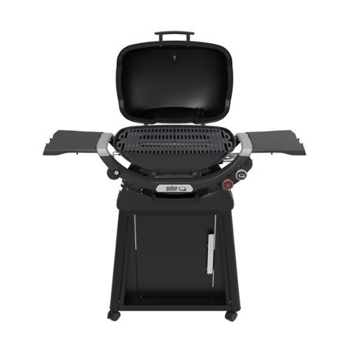 Weber - Q 2800N+ liquid Propane Gas Grill With Stand - Mindnight Black