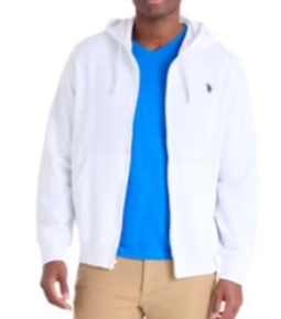 U.S. Polo Assn. Men's Everyday Full Zip Fleece Hoodie Walmart