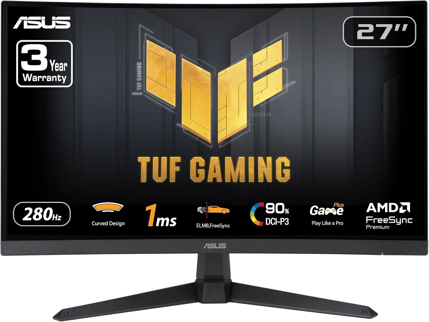 ASUS TUF Gaming 27” 1080p Curved Monitor Amazon