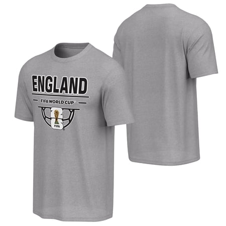 FIFA World Cup 2026 Men's Gray England Soccer Ball Tee